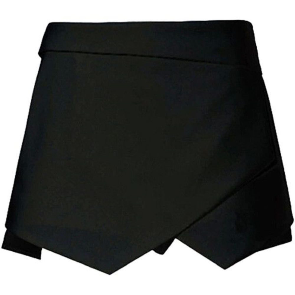 Black Asymmetrical Skirt/Skort